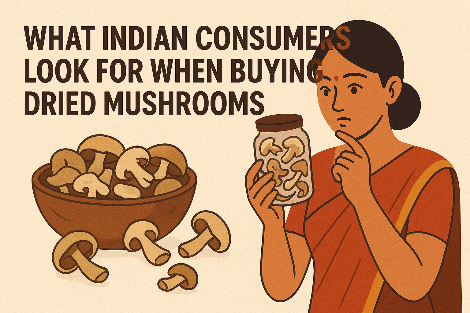 What Indian Consumers Look for When Buying Dried Mushrooms