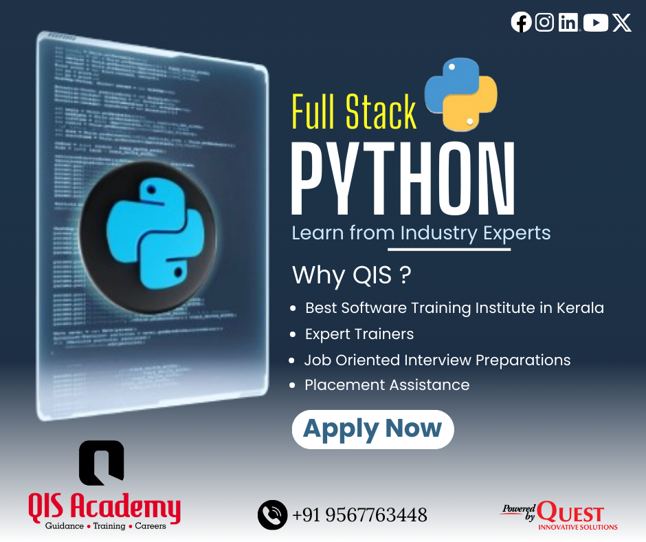 Master Python Full Stack Development with the Best Course in Kerala