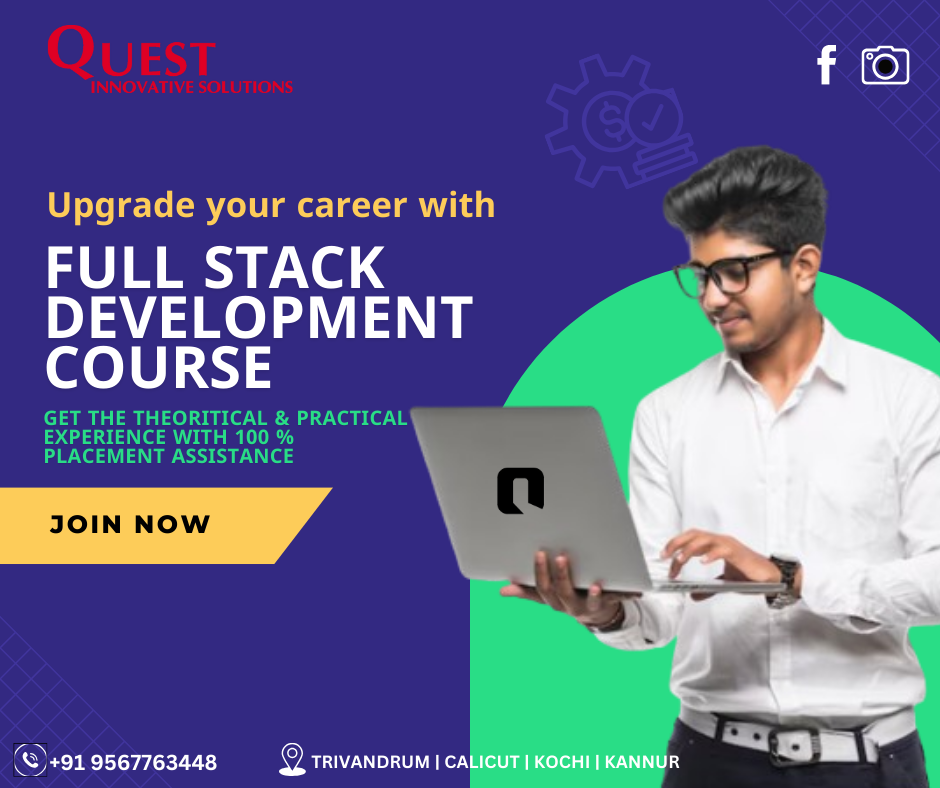 Full Stack Development Course in Kochi, Kannur,Calicut & Trivandrum