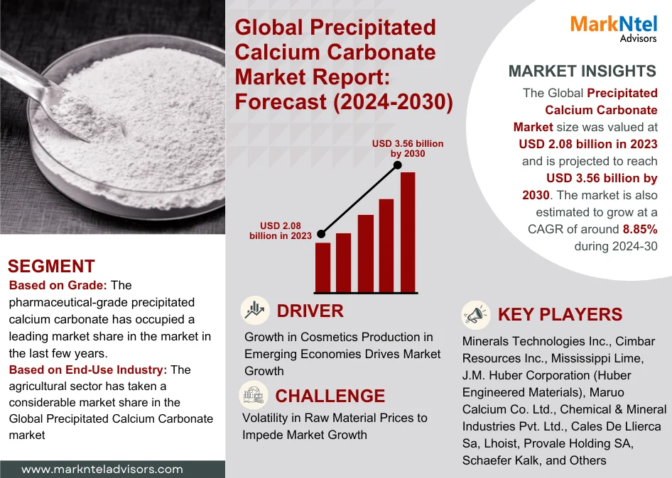 Precipitated Calcium Carbonate Market Forecast 2024–2030: Opportunities 