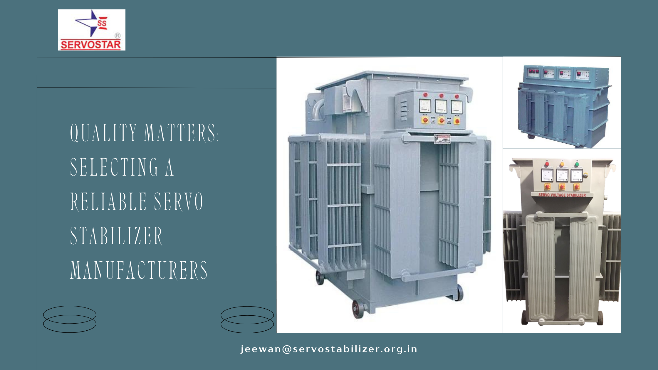 Quality Matters: Selecting a Reliable Servo Stabilizer Manufacturers