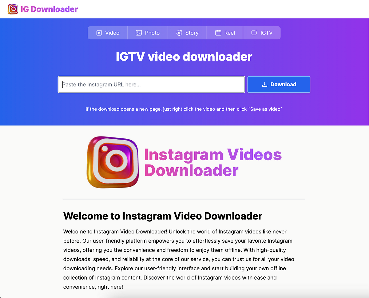 Empower Your Video Curation Leveraging IGTV Downloader