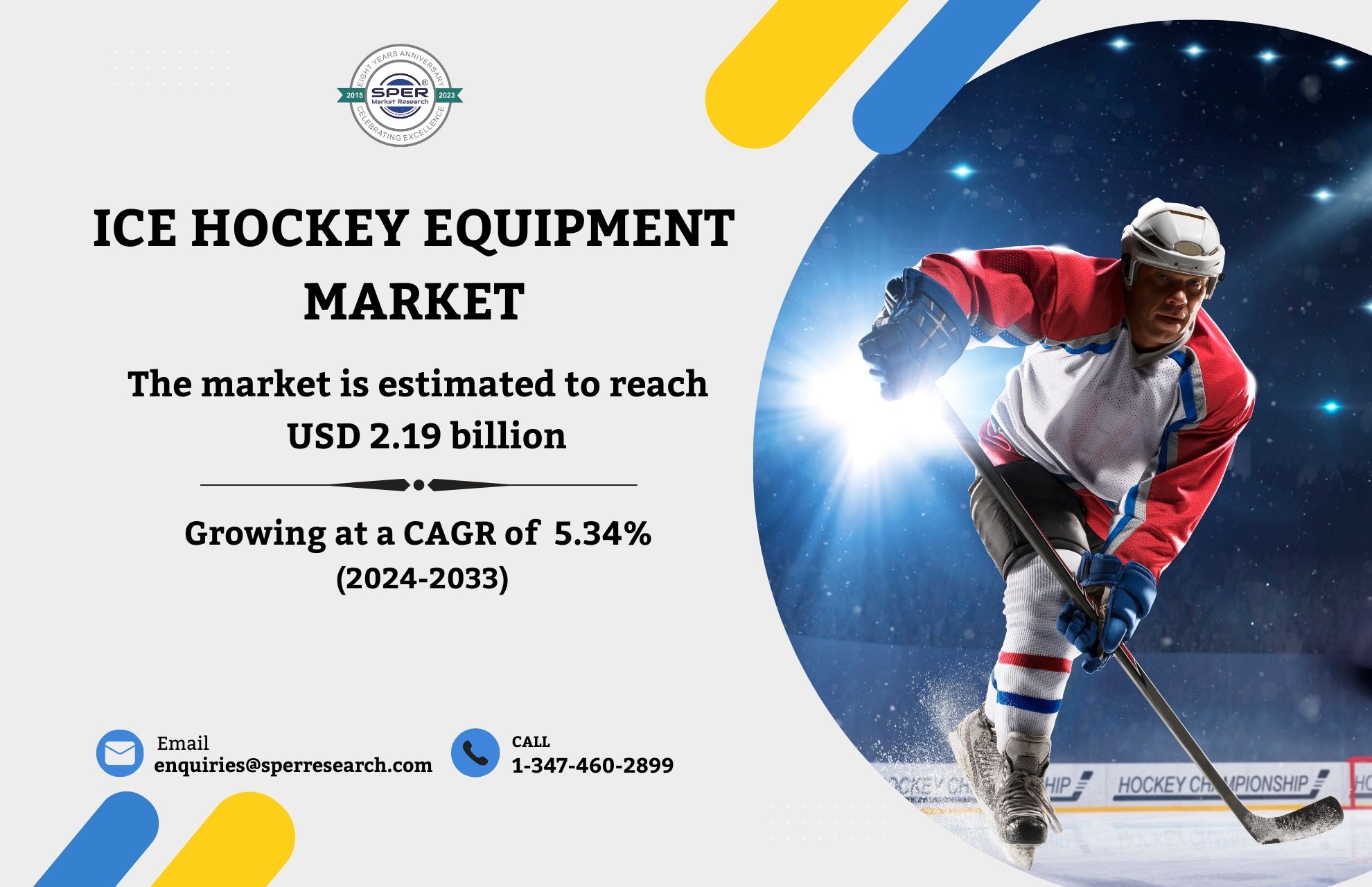 Ice Hockey Equipment Market Size 2024, Revenue, Industry Share, Emerging Trends, Growth Opportunities, Business Strategies and Forecast till 2033: SPER Market Research