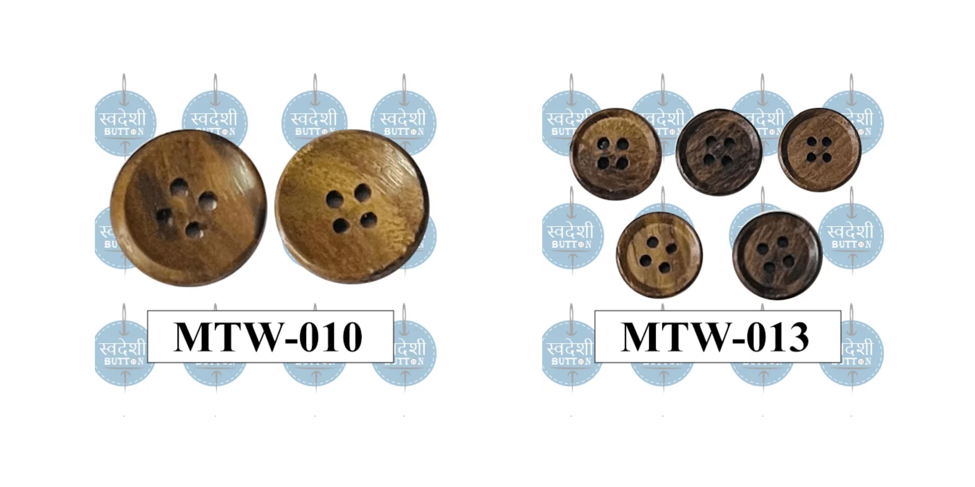 Stylish Wooden Buttons for Crafts & Clothing