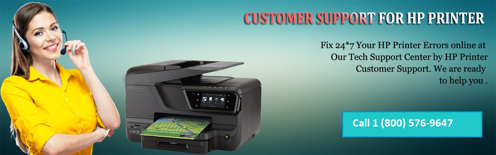 HP Printer Phone Number 1-800-576-9647