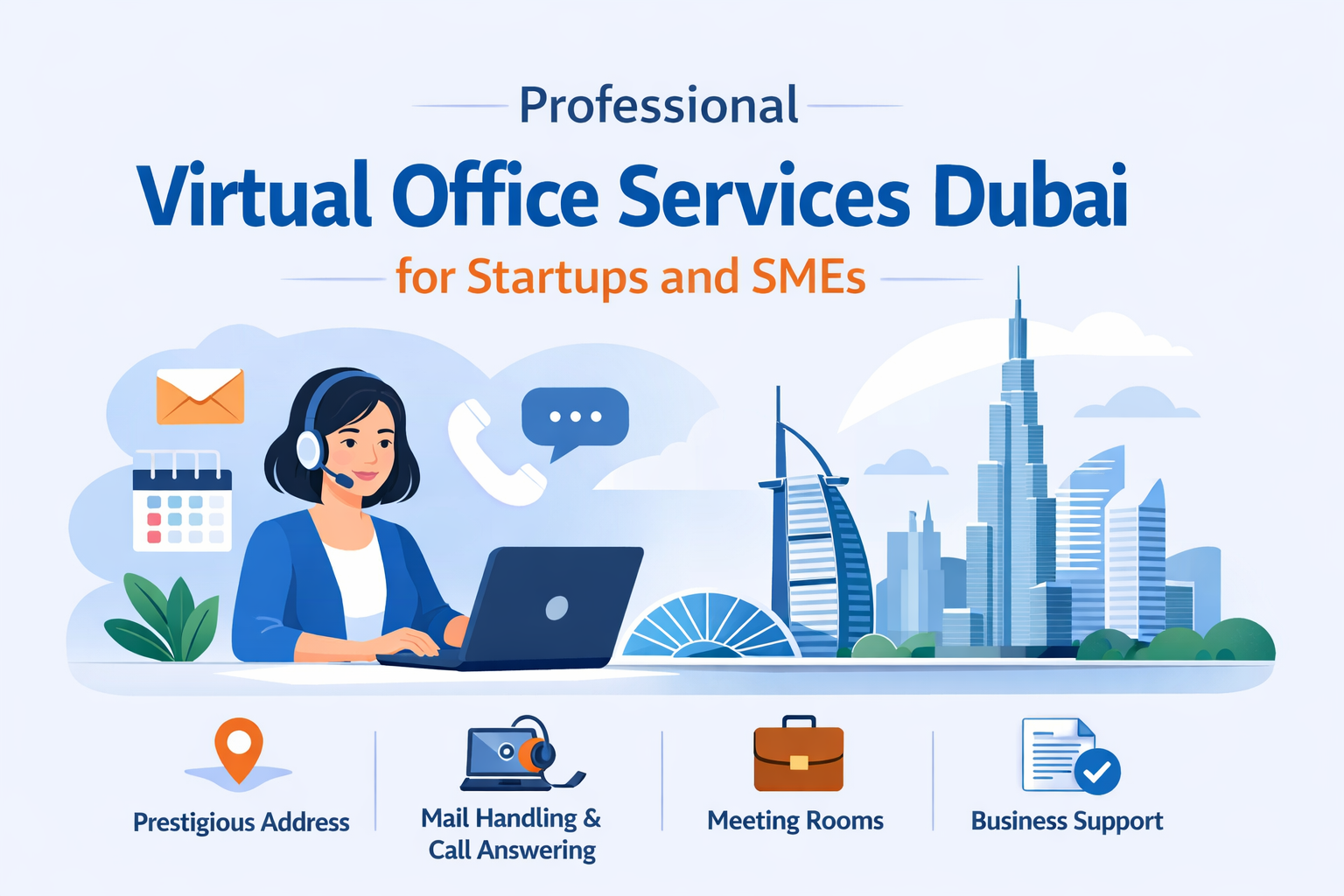 Professional Virtual Office Services Dubai for Startups and SMEs