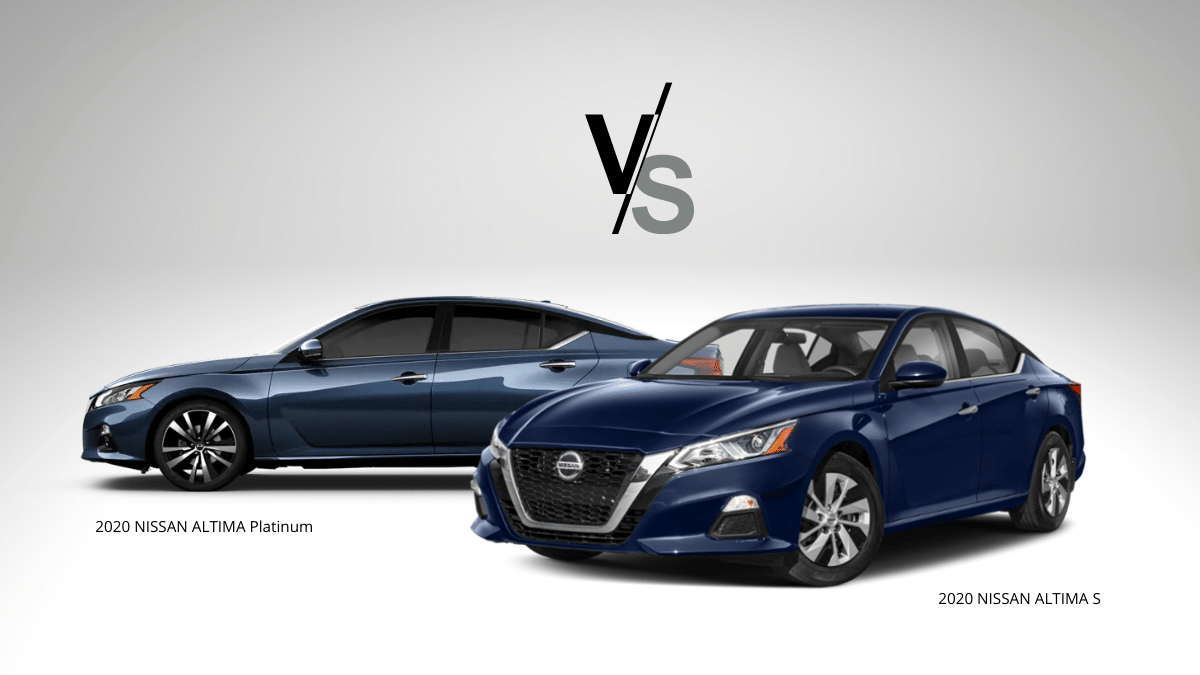 2020 Nissan Altima S Vs. Platinum Trim Level Comparison