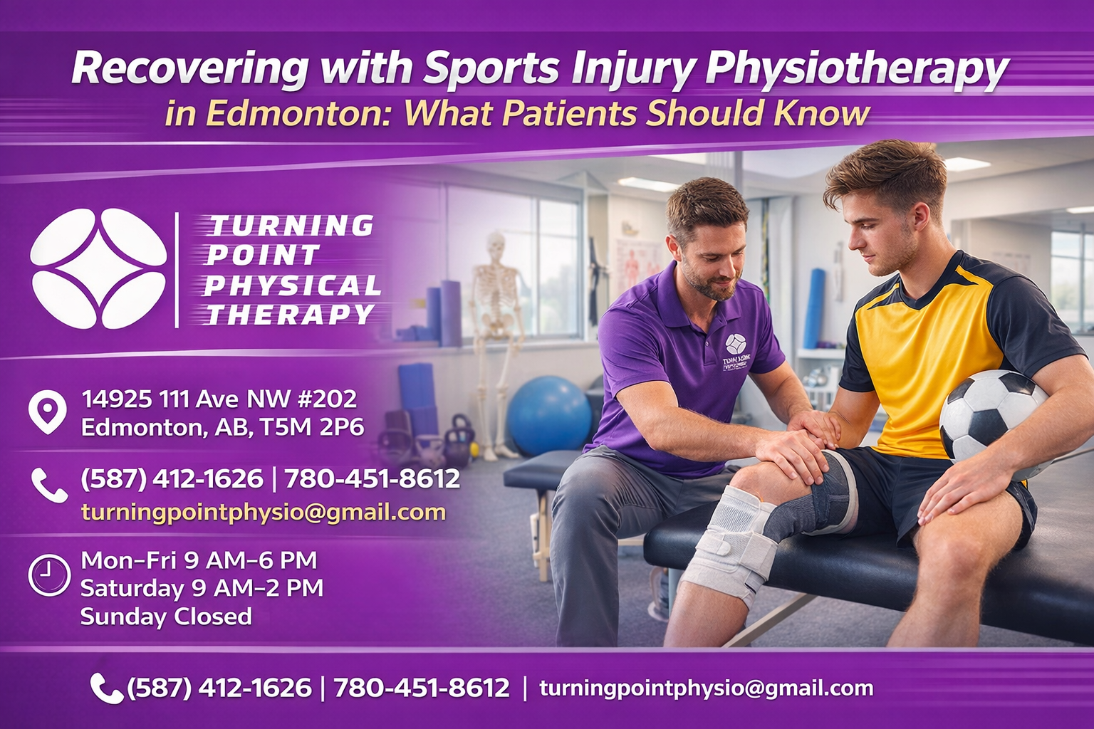 Recovering with Sports Injury Physiotherapy Edmonton What Patients Should Know