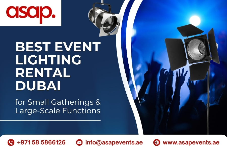 Best Event Lighting Rental Dubai for Small Gatherings and Large-Scale Functions