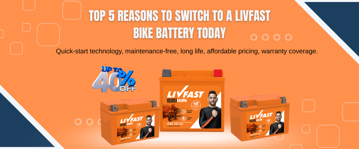Top 5 Reasons to Switch to a Livfast Bike Battery Today