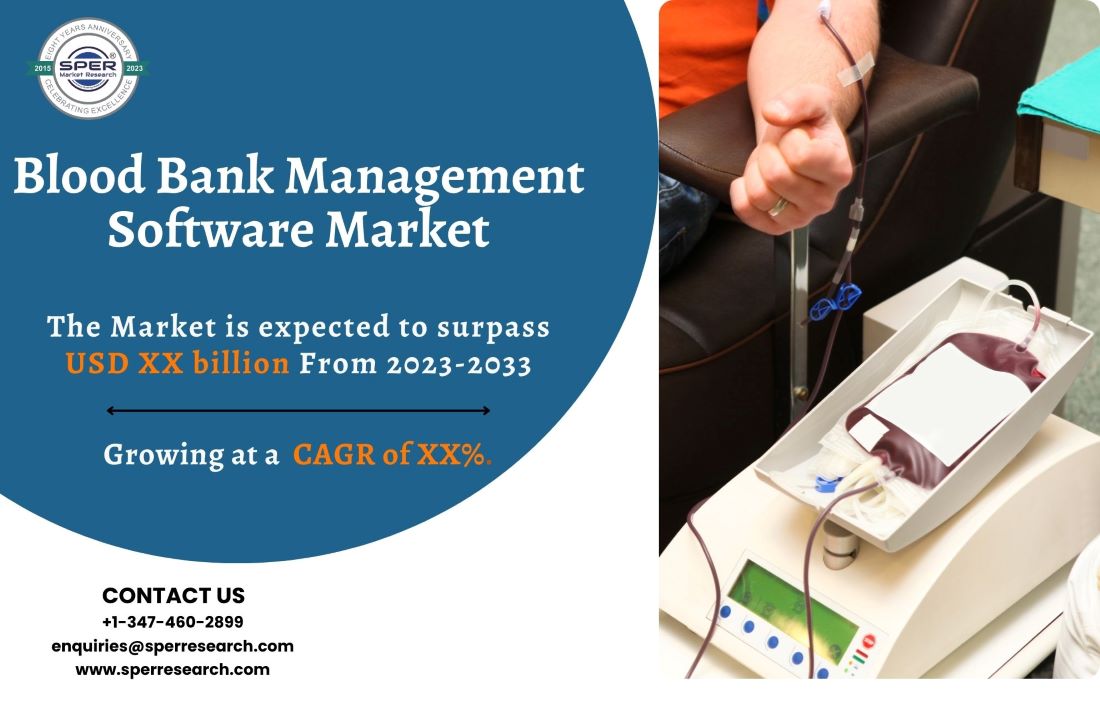 Blood Bank Management Software Market Trends, Growing CAGR, Key Manufactures, Revenue, Demands, Business Opportunities and Future Forecast Till 2033: SPER Market Research