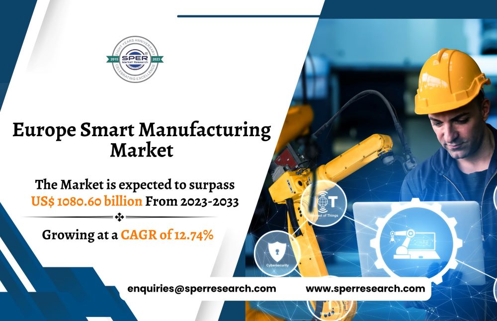 Europe Smart Manufacturing Market Share and Size, Emerging Trends, Growing CAGR, Revenue, Key Manufactures, Business Opportunities and Future Outlook: SPER Market Research
