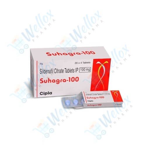 Suhagra 100mg Tablets Online - Uses, Dosage, Side effects