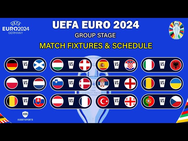 Get Ready for Euro 2024: A Comprehensive Schedule of the Best Teams in the Running