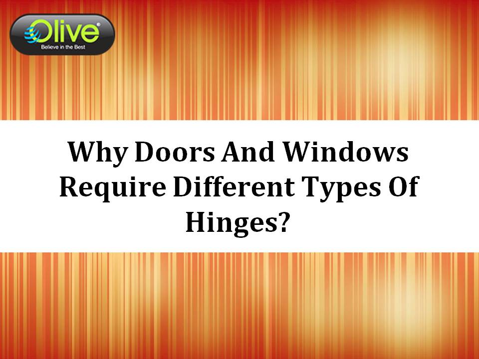 Learn about the hinges types in detail