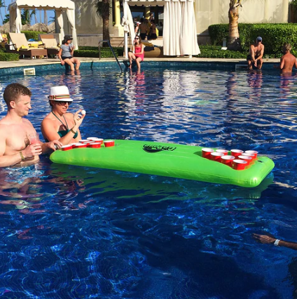 An Inflatable Beer Pong Table for Big House Events!