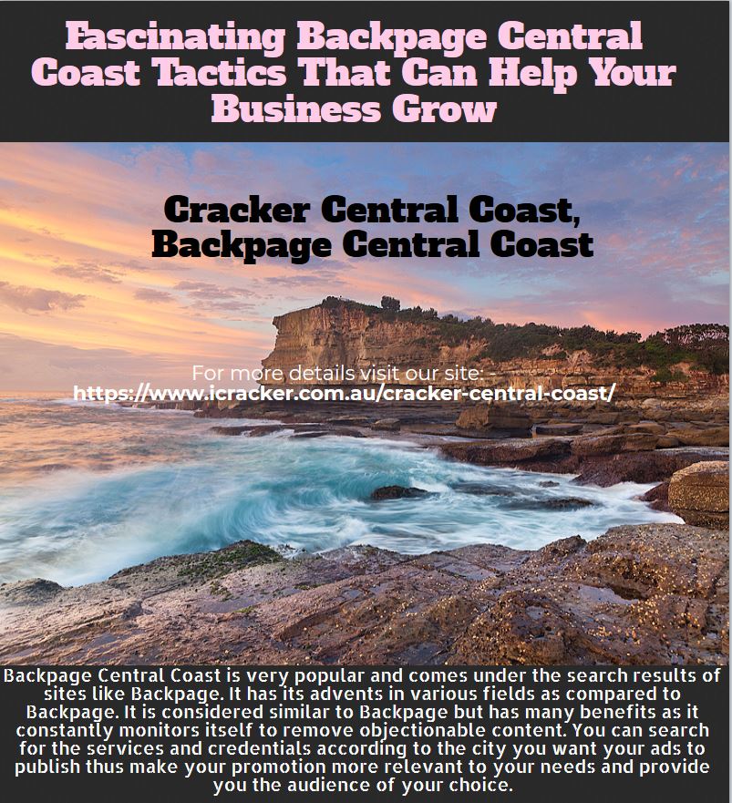 Fascinating Backpage Central Coast Tactics That Can Help Your Business Grow