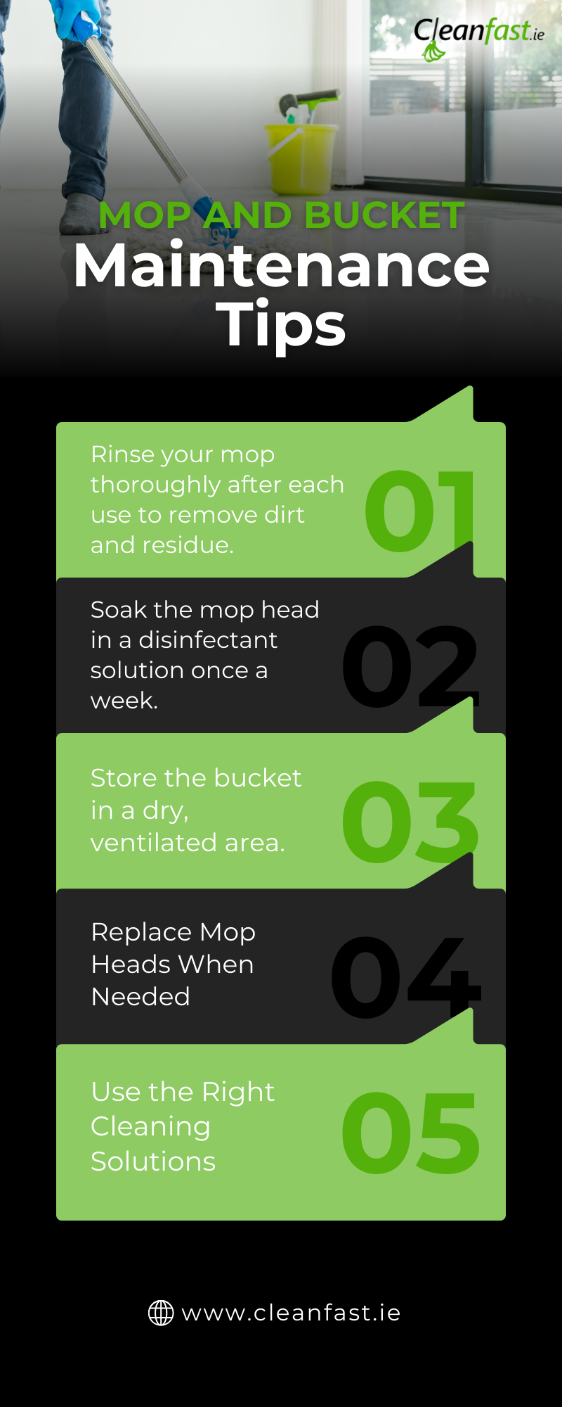 Keep Your Mop & Bucket in Top Condition - Cleanfast