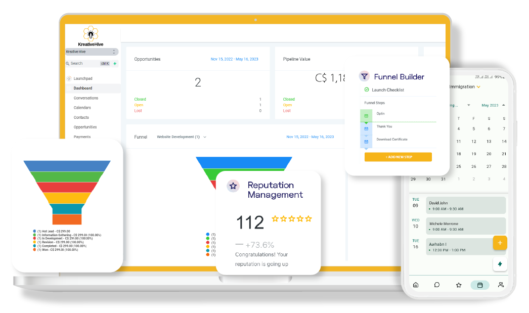 Streamline Sales Processes with KreativeHive's Advanced CRM Tools
