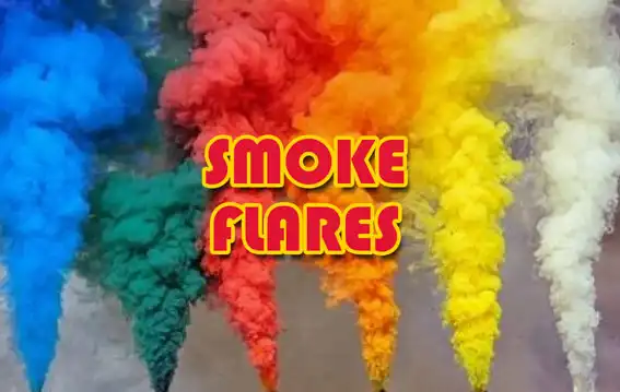 Smoke Flares and Fireworks Light Up in Salford Manchester 