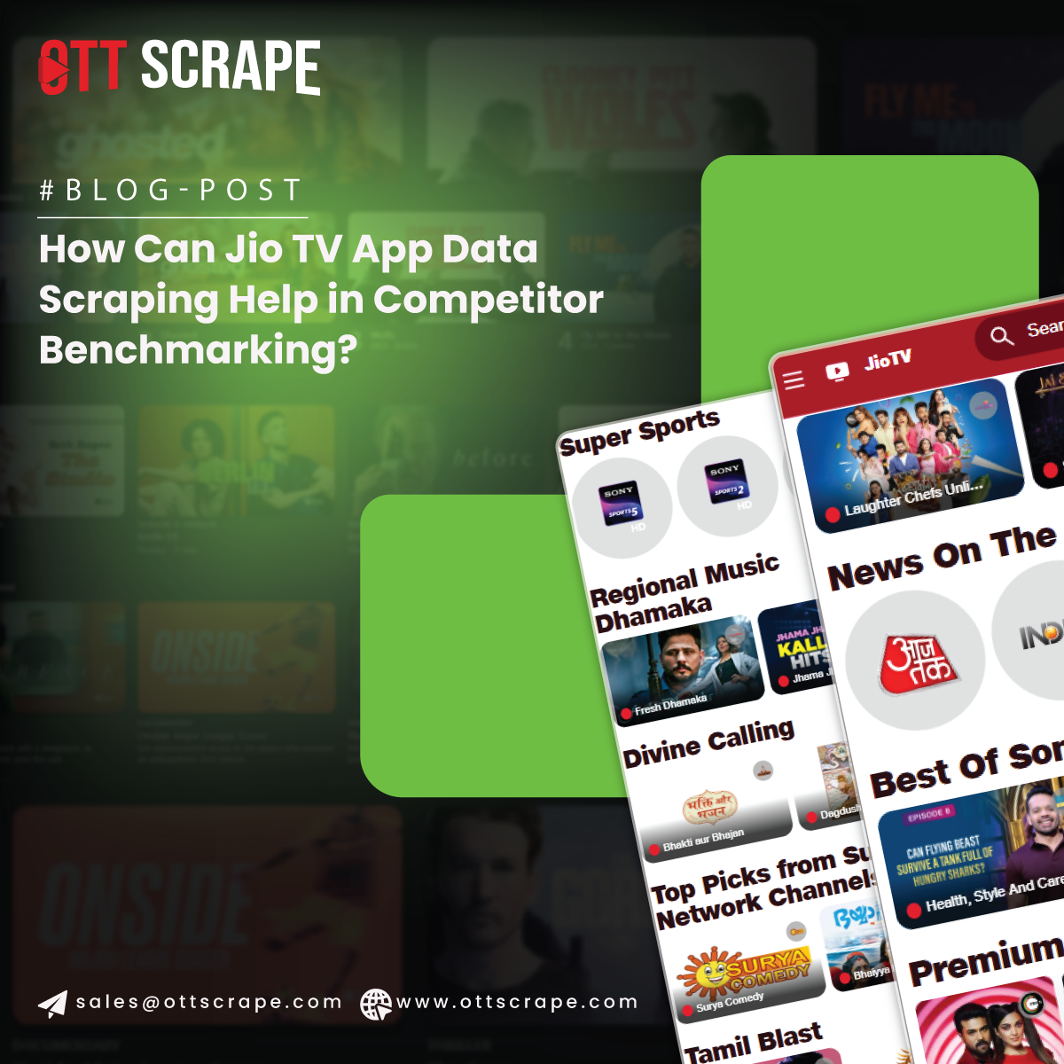 Jio TV Data Scraping for Competitor Benchmarking and Insights