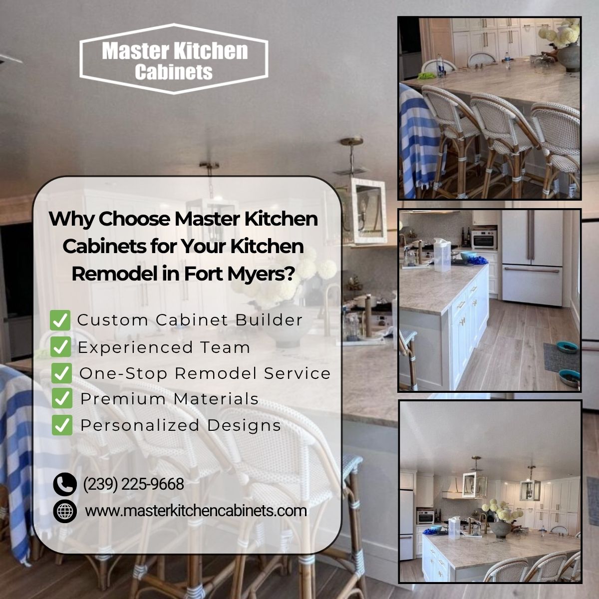 Why Choose Master Kitchen Cabinets for Your Kitchen Remodel in Fort Myers?