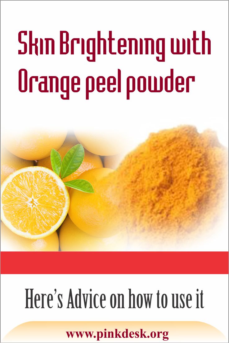 Skin Brightening with Orange Peel powder
