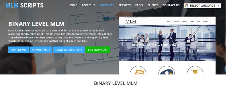Binary Plan MLM Software | Binary MLM plan | Binary compensation plan