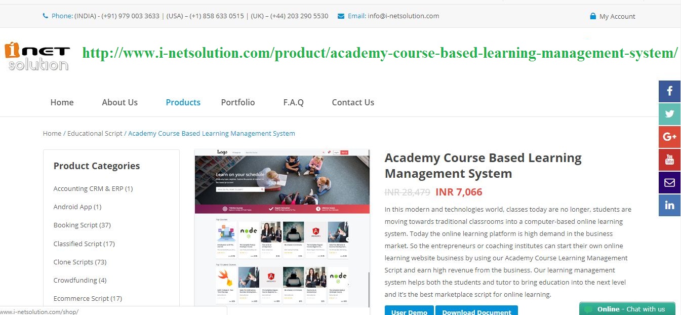 Online Tutor Management Script - Online Learning Management System