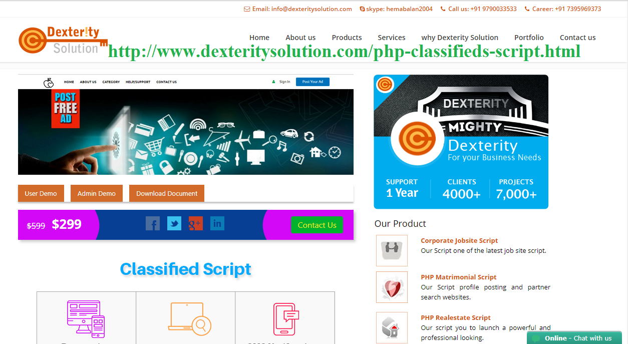 Classified website php script – Classified marketplace script