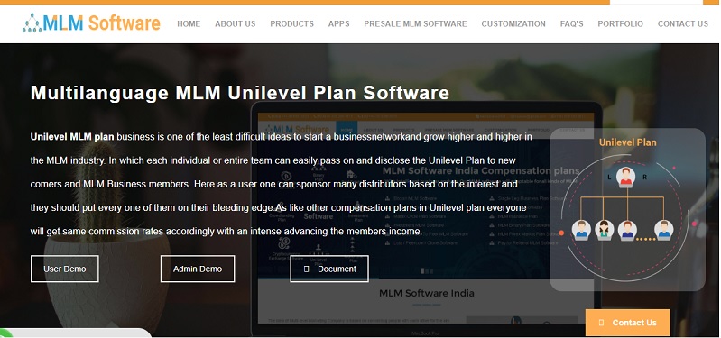 MLM Unilevel Plan Software | Unilevel MLM business Plan