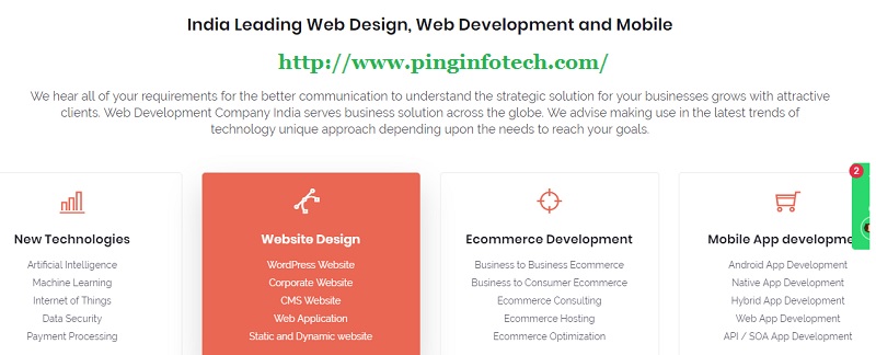 Chennai web design company | Ping Infotech pvt ltd | Web design and development Company Chennai