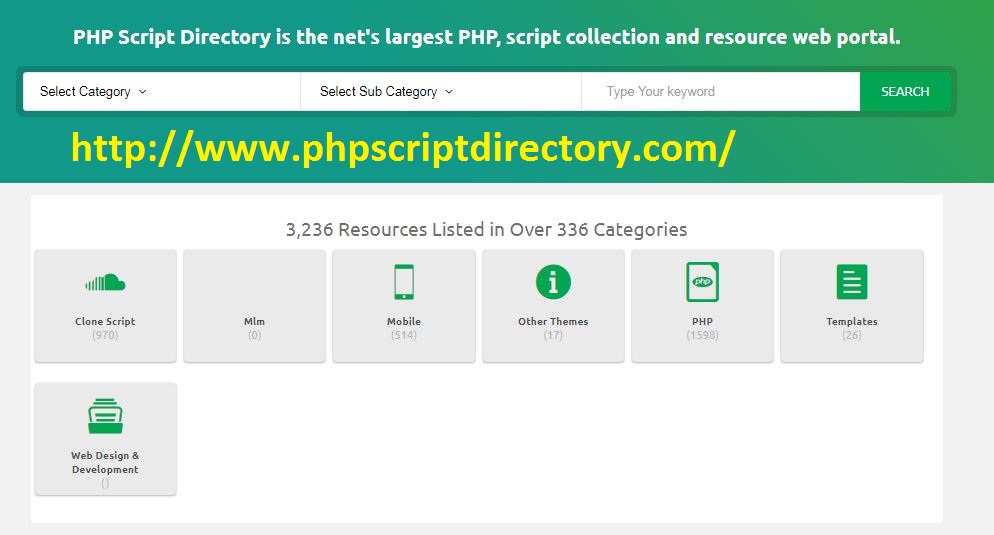 PHP Script listing website - PHP Clone Script