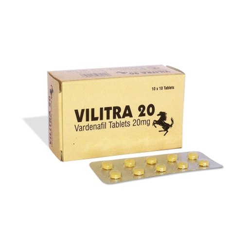 Vilitra 20 Mg | Buy Online At Lowest | Strapcart.com