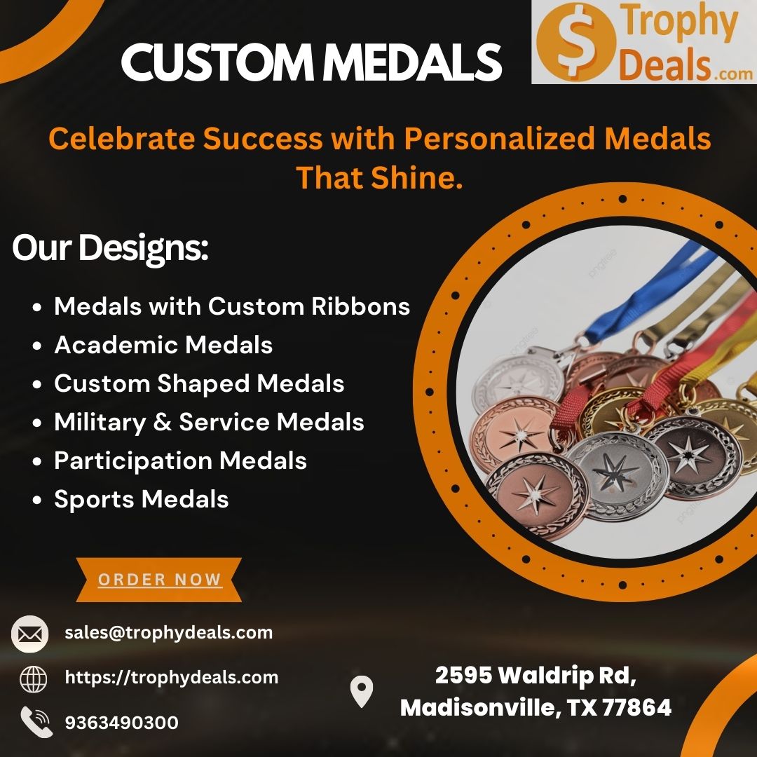 Custom Medals That Celebrate Every Achievement with Trophy Deals