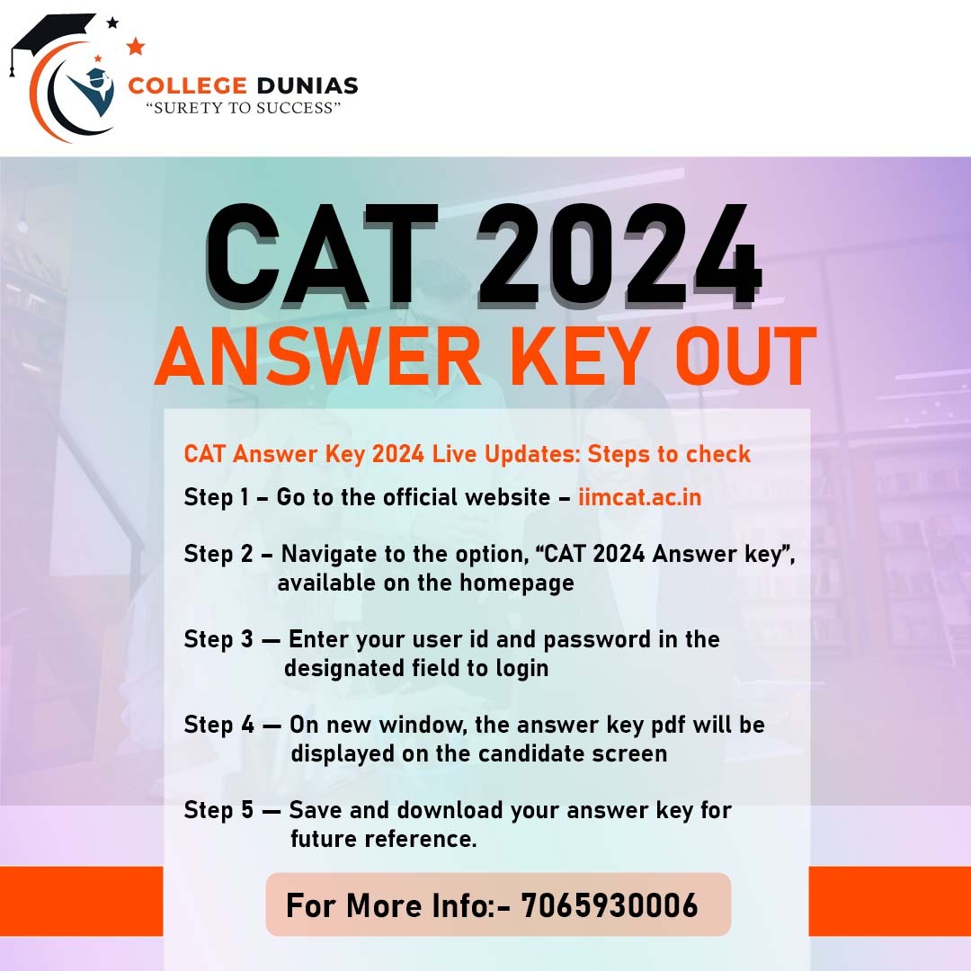 CAT Answer Key Out 2024: Check Your Responses and Predict Your Scores