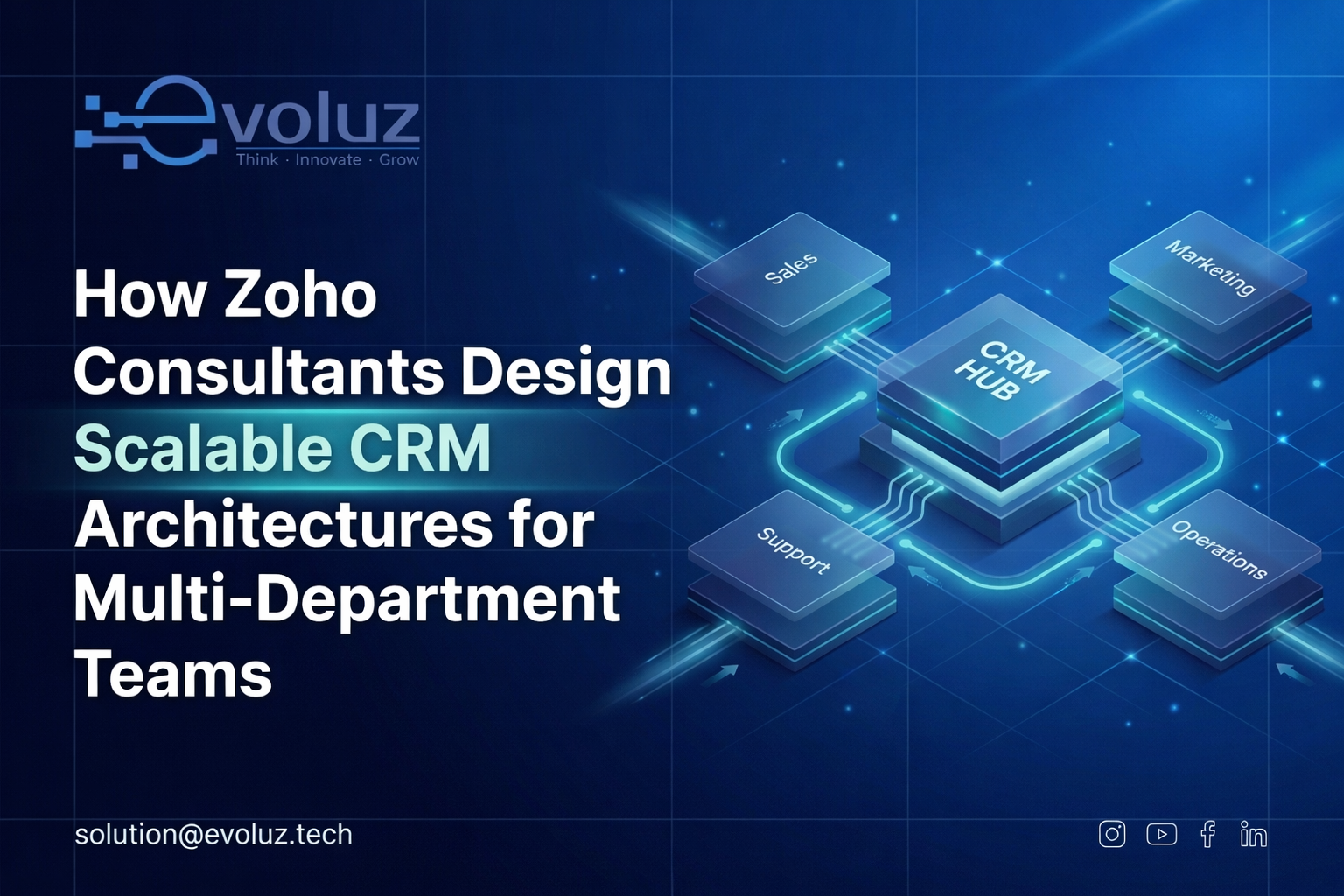 How Zoho Consultants Design Scalable CRM Architectures for Multi-Department Teams