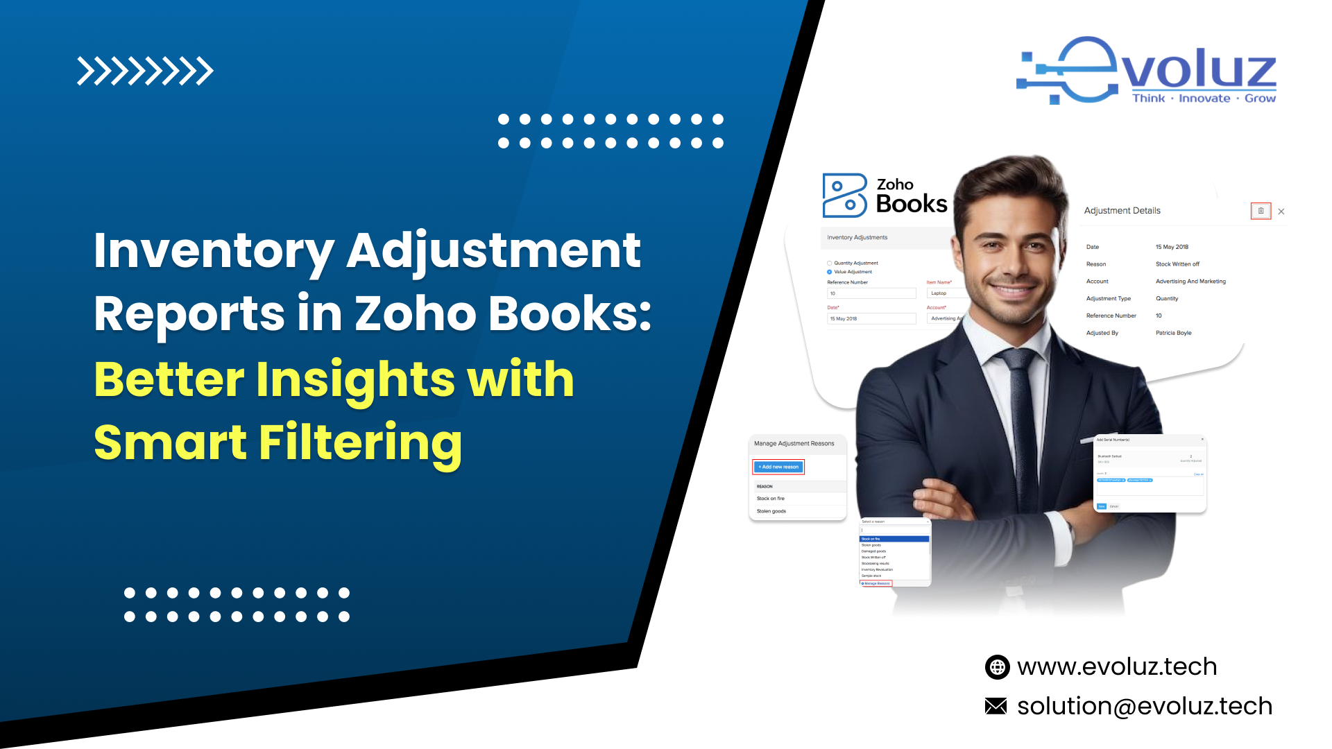 Inventory Adjustment Reports in Zoho Books: Better Insights with Smart Filtering 