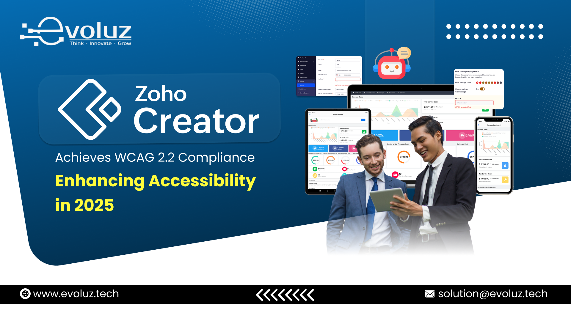 Zoho Creator Achieves WCAG 2.2 Compliance: Enhancing Accessibility in 2025  