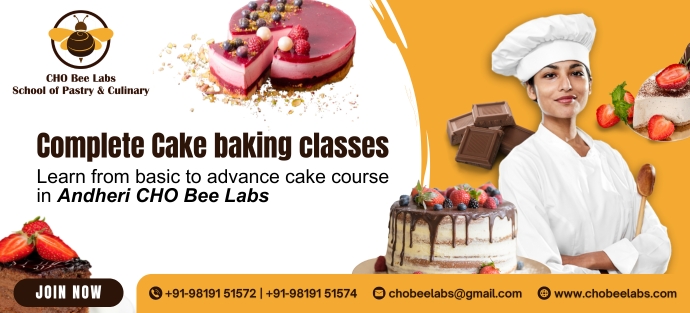 Complete Cake baking classes, Learn from basic to advance cake course in Andheri CHO Bee Labs
