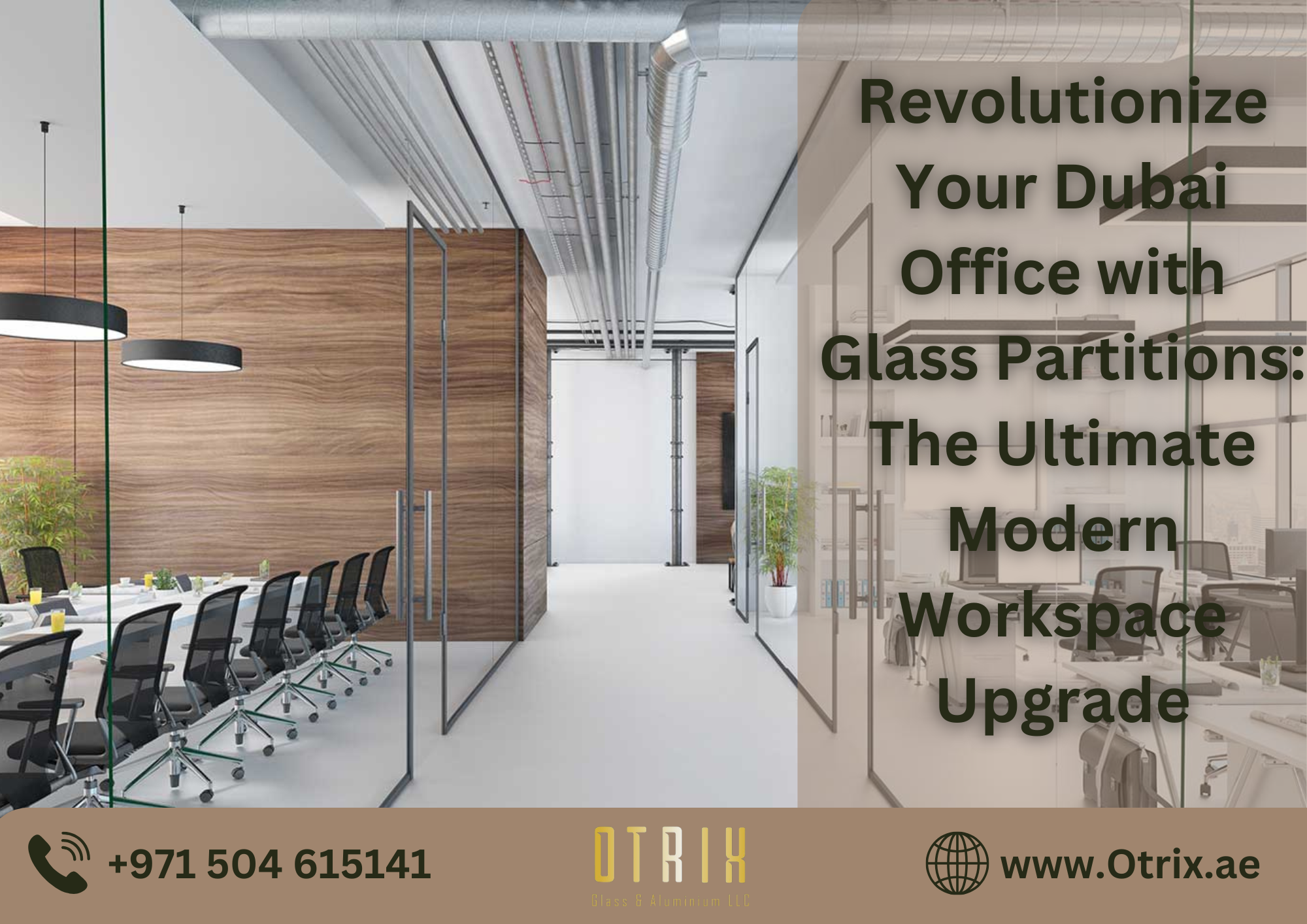 Revolutionize Your Dubai Office with Glass Partitions: The Ultimate Modern Workspace Upgrade