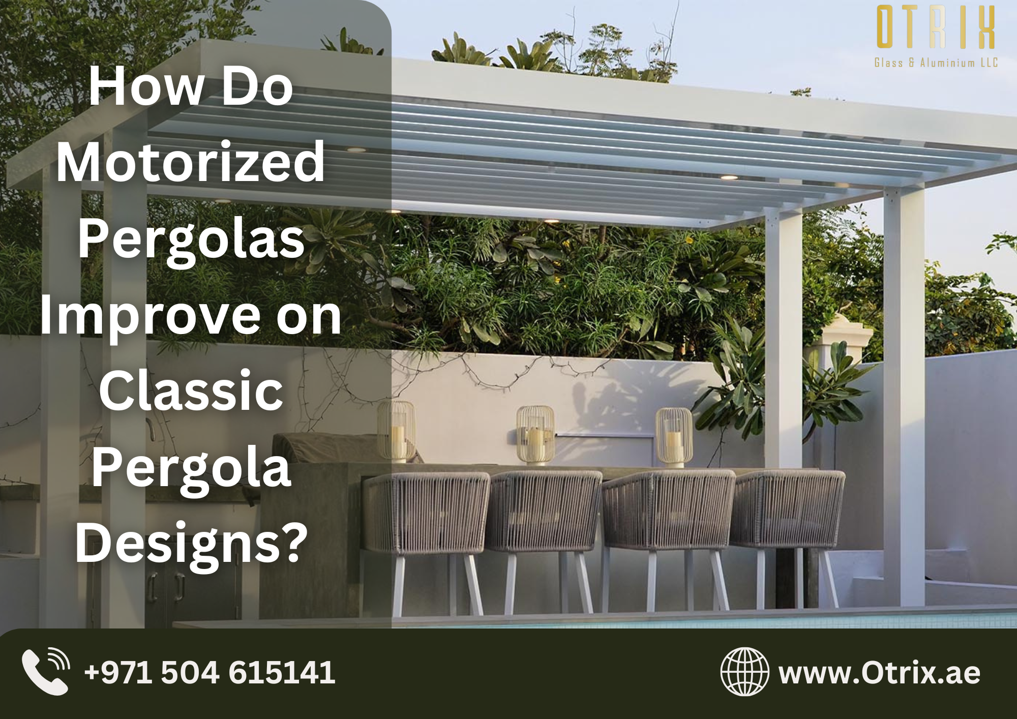 How Do Motorized Pergolas Improve on Classic Pergola Designs?