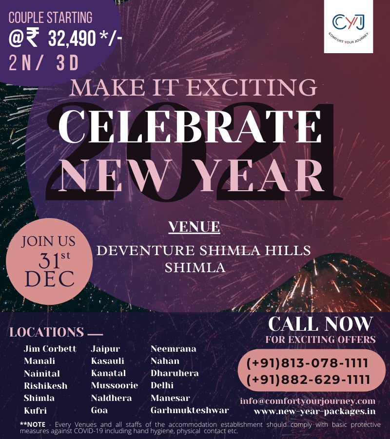 Deventure Hill Resort New Year Packages | New Year Packages near Delhi