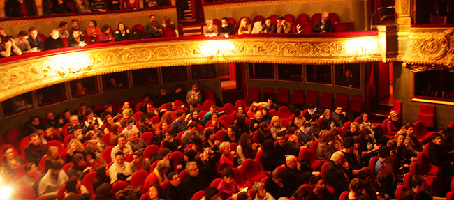 during theatre