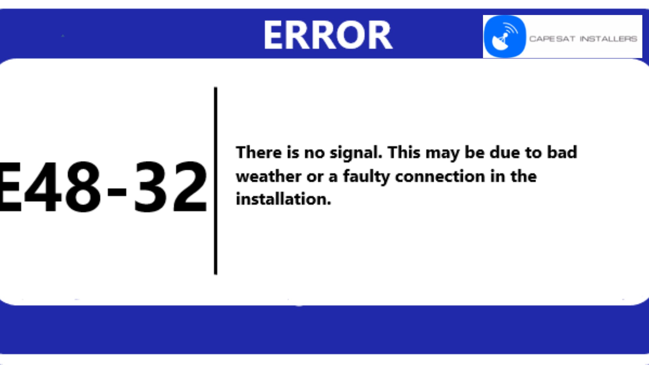 Quick Fixes for E48-32: Getting Your DSTV Decoder Back on Track