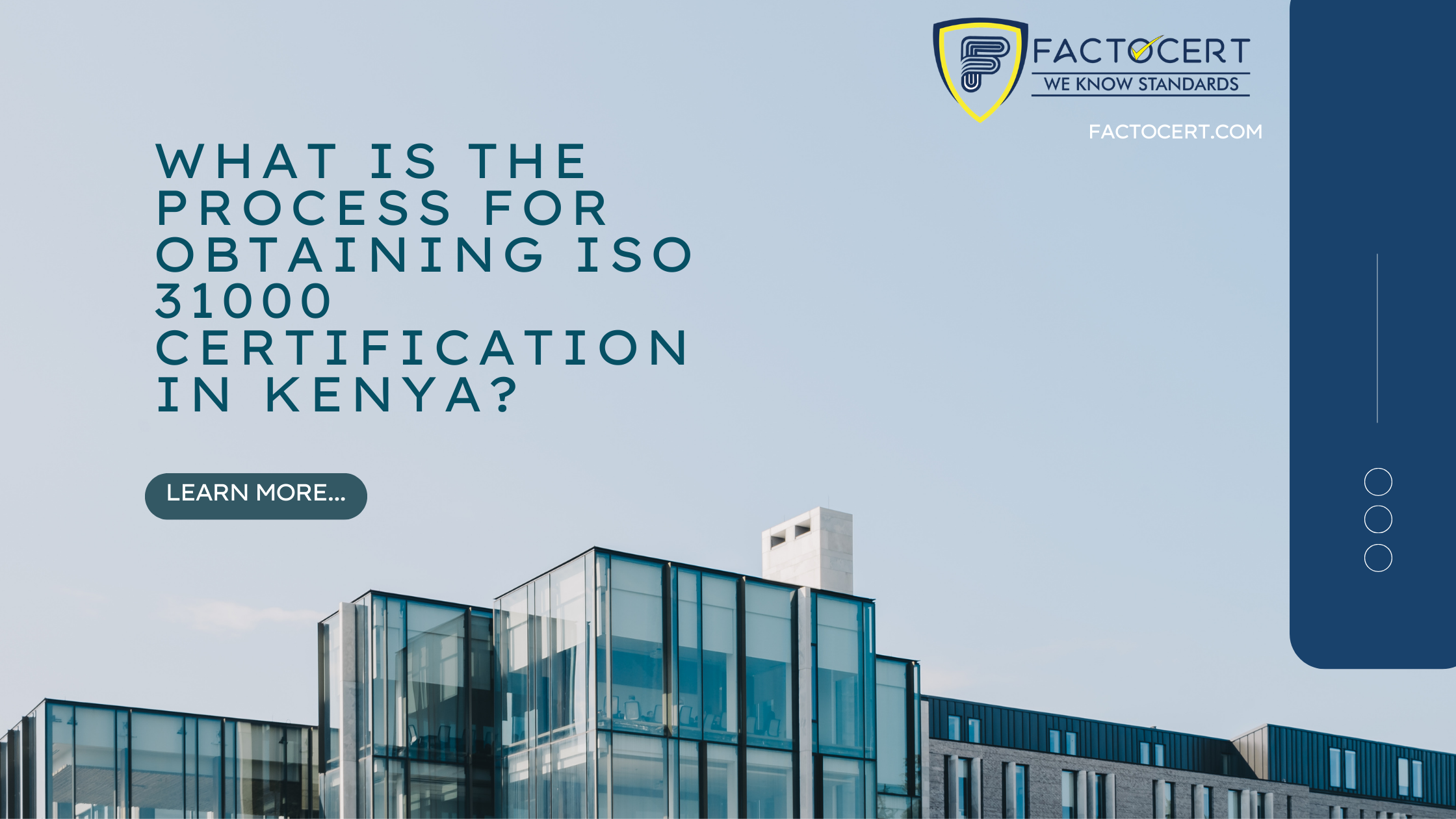 What is the process for obtaining ISO 31000 certification in Kenya?