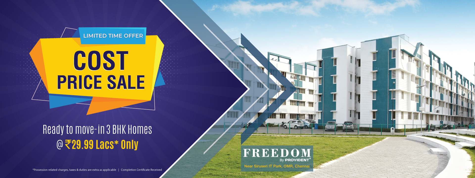 Ready to Move Flats in Chennai | Provident Freedom | Flats in Chennai