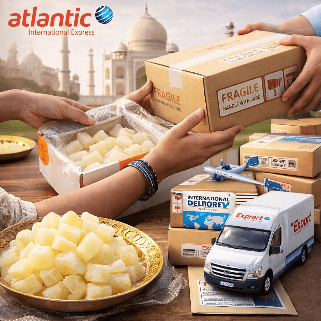 Send Agra’s Famous Sweet Petha Abroad with Atlantic International Express