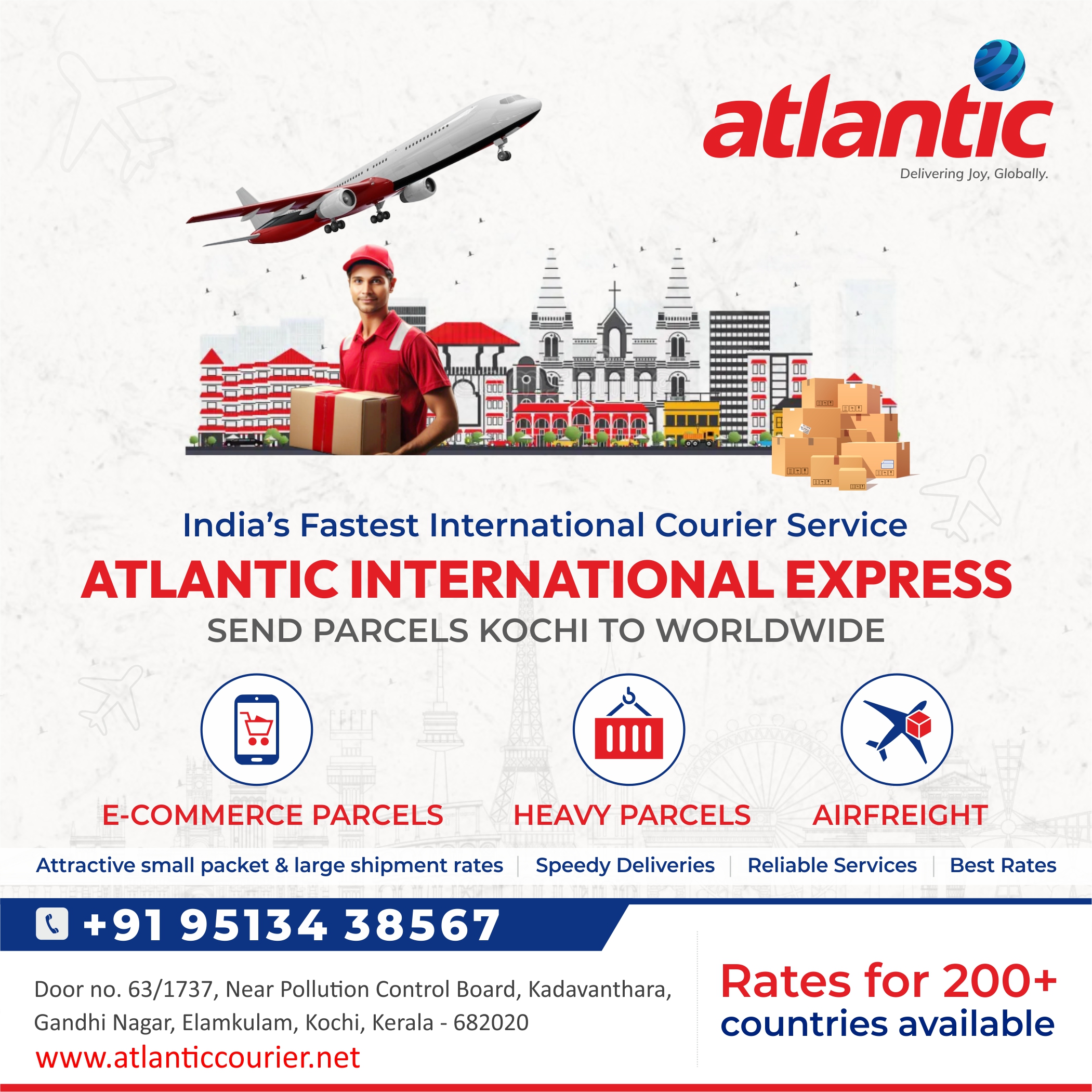 Global Delivery of Handcrafted Wooden Decor Made Easy with International Courier Service in Kochi