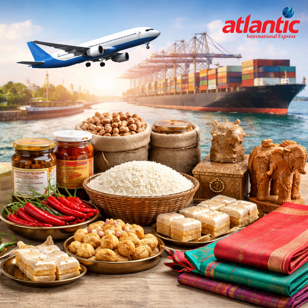 Export Pootharekulu Sweets from Nellore with Safe Packing via Atlantic Express